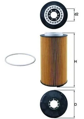 Oljefilter MAHLE OX 1097D