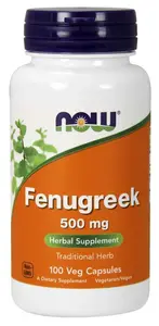 NOW Fenugreek 500 mg 100 vegkapslar