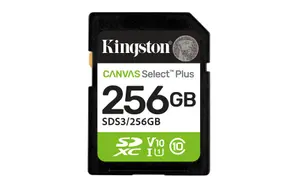 Kingston Canvas Select Plus Gen3 SDXC - 150MB/s - 256GB