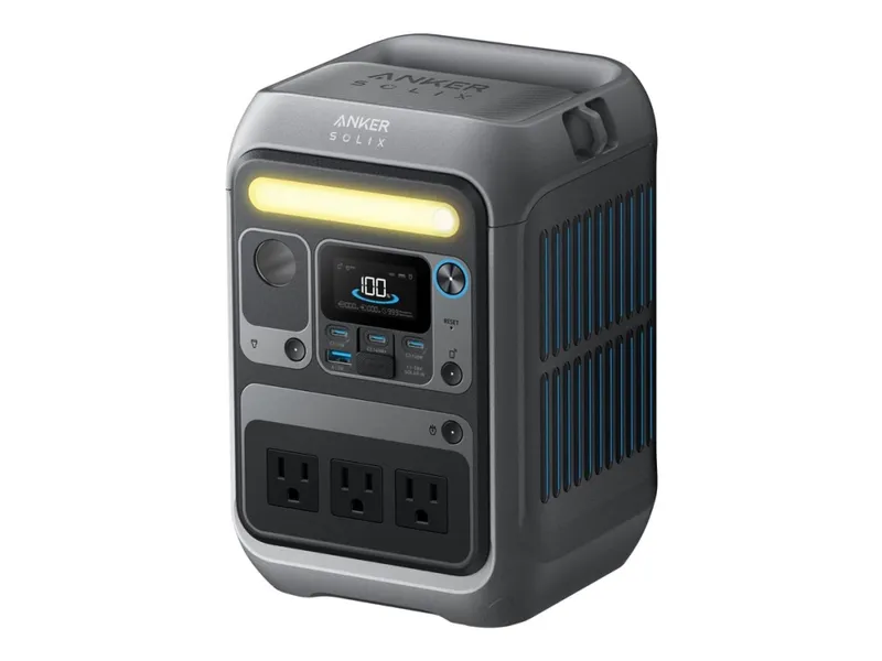 Anker SOLIX C300X - Bärbar kraftstation - AC 220-240 V - 300 Watt - litium järn fosfat - 288 Wh - Wi-Fi, Bluetooth - utgångskontakter: 2