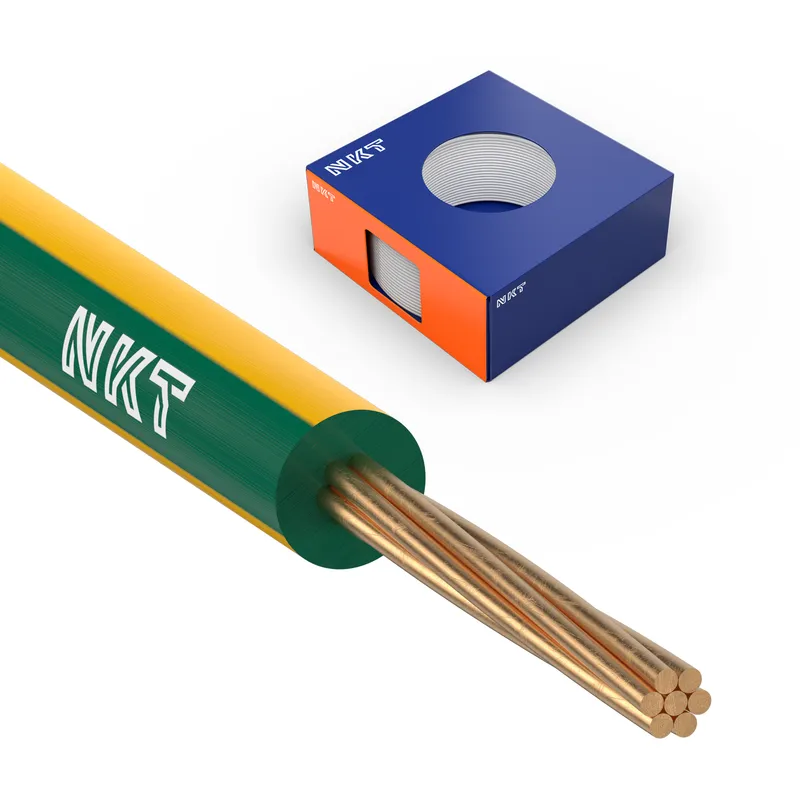 NKT FQ XTRA Installationskabel 450/750V, 1.5 mm², 100 m ring Gröngul