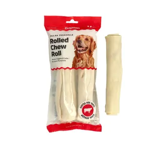 Dogman Tuggrulle rullad vit, M 2-pack