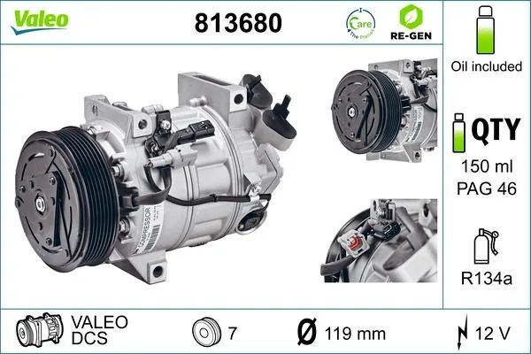 VALEO 813680 AC-kompressor