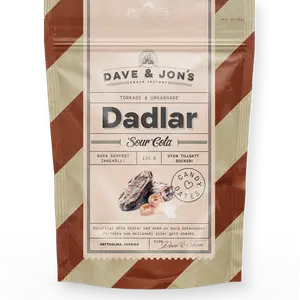 Dave & Jons Dadlar Sour Cola 125 gram BF 2026-08-25