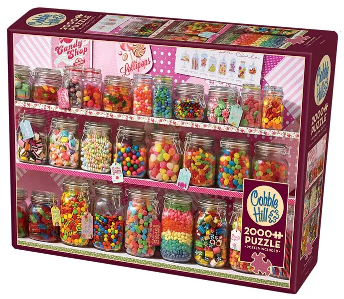 Pussel Candy Store 2000 bitar, Cobble Hill
