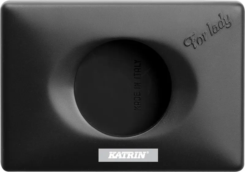 Katrin 92247 Sanitetspåshållare 95 x 135 x 27 mm, för hygienpåsar Svart