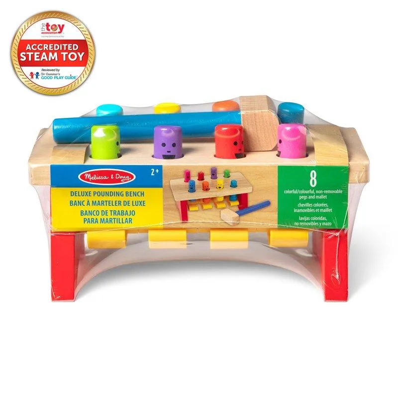 Melissa & Doug Wooden Dlx Pounding Bench