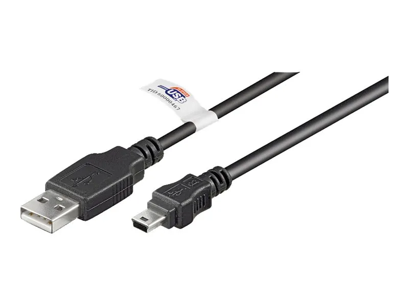 Pro USB 2.0 Hi-Speed cable with USB certificate Black