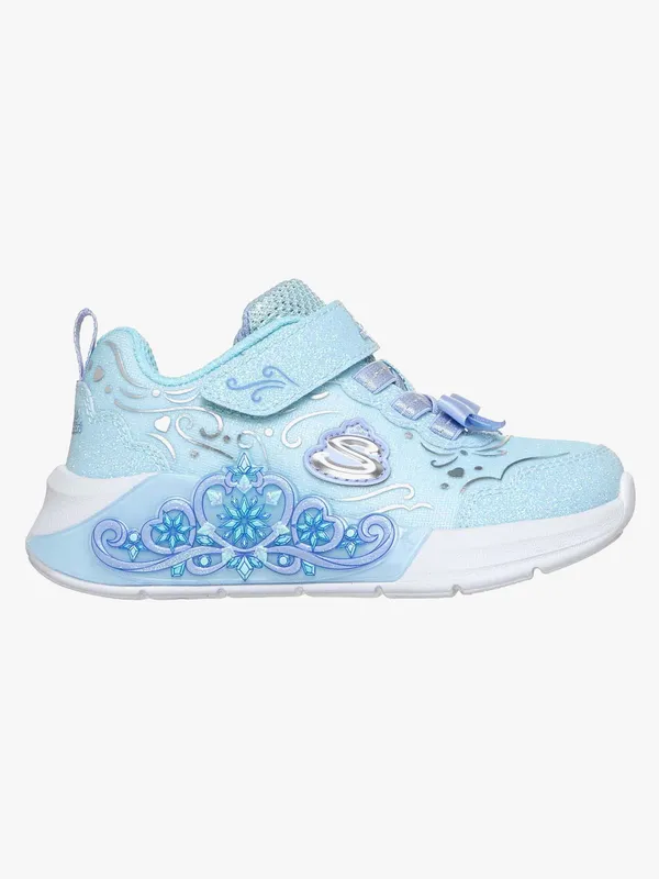 Skechers Lil Princess Steps Blinkande Sneakers, Blå, 22