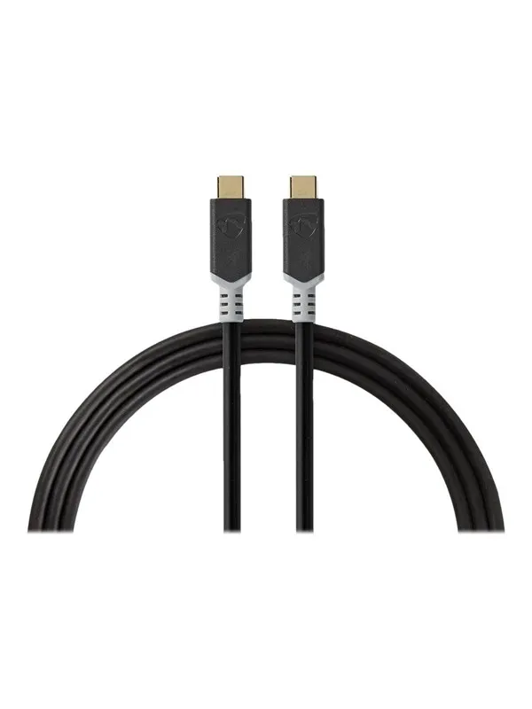 USB-kabel | USB 3.2 Gen 2×2 | USB-C™ Hane | USB-C™ Hane | 100 W | 4K@60Hz | 20 Gbps | Guldplaterad | 2.00 m | Rund | PVC | Silve