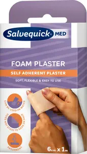 SalvequickMED Foam plåster 6 cm x 1 m 1 st