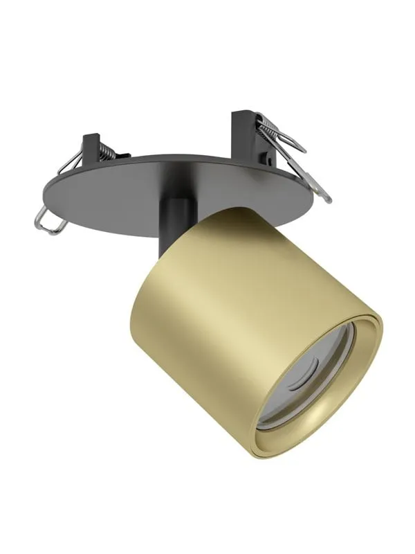 Eglo Mengibar Tube Inbyggd. Ø:90 Cct Dimbar. Guld/Svart