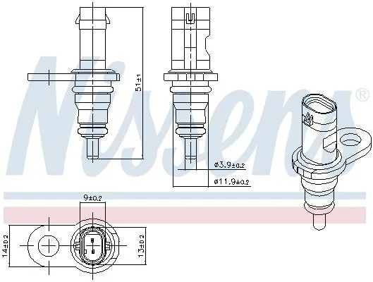 Kylvätsketemperatursensor NISSENS 207067