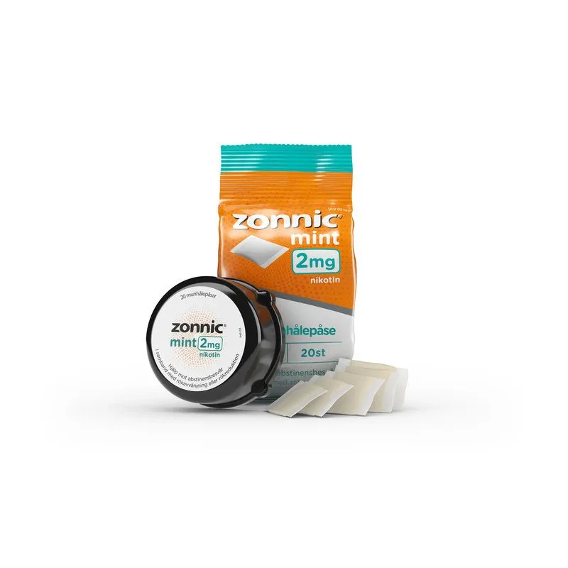Zonnic Mint munhålepåse 2 mg 20 st