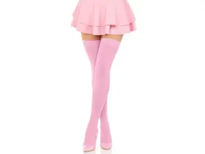 Nylon Thigh Highs Pink