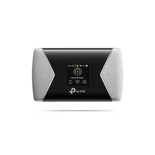 TP-Link 4G+ LTE Wi-Fi AC 1200 Mbps mobil router: 4G+ hastighet på 300 Mbps, bärbar, 3000 mAh batteri, LCD-skärm (M7450)