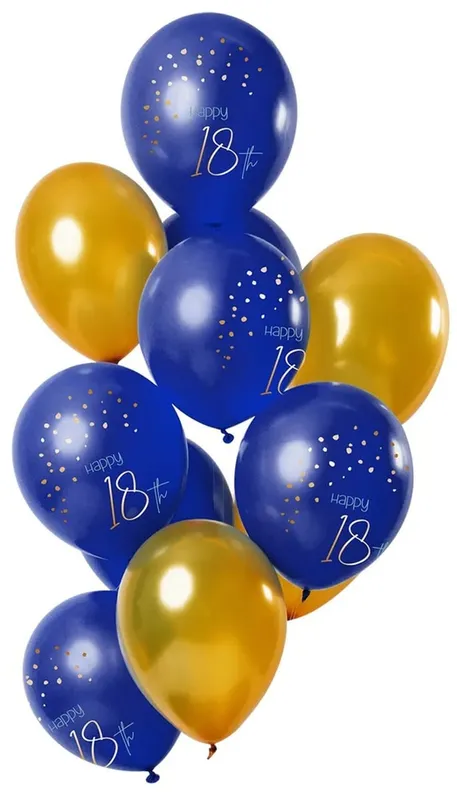 Ballonger Happy 18th True Blue – 12-pack