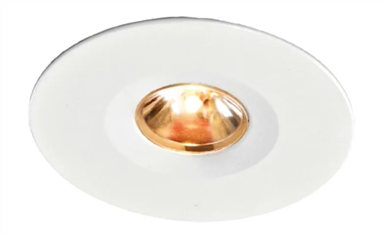 Maxel 2810 Downlight vit strukturlack, 1.2W, 3000K Fast, 12°