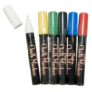 Blackboard Chalk Marker Standard rund spets, 6 st