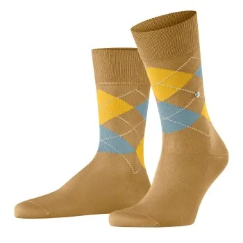 Burlington Strumpor Manchester Mercerised Cotton Sock Senapsgul Strl 40/46 Herr