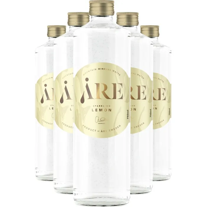 Åre Water Sparkling Lemon Vatten Glasflaska 6x75cl