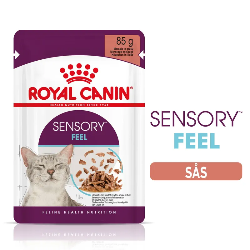 Sensory Feel Våtfoder med Bitar i Sås till Katt – 12 x 85 g