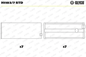 Vevlager GLYCO H1103/7 STD