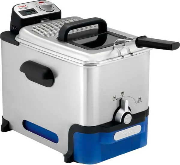Tefal FR 8040 – deep fryer – Oleoclean Pro Inox & Design, 3,5 L, 1,2 kg, Black / Stainless Steel, 2300 W, 348 mm