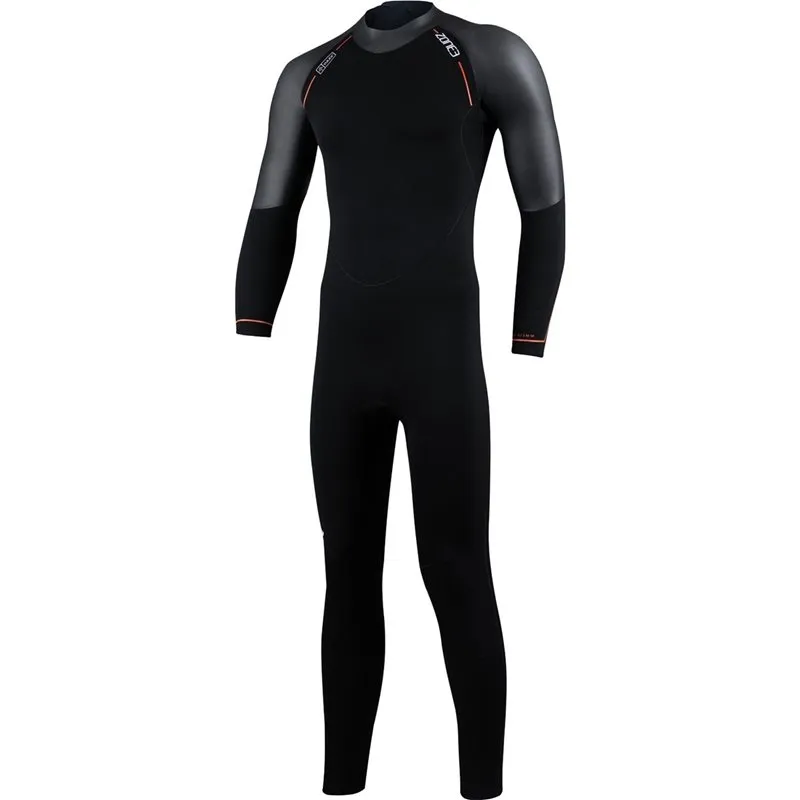 Zone3 Men’SsActive-Flex Wetsuit Black/orange (#5417)