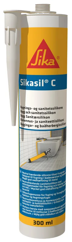 SIKASIL-C SVART 300ML BYGGSILIKON | Beijerbygg Byggmaterial