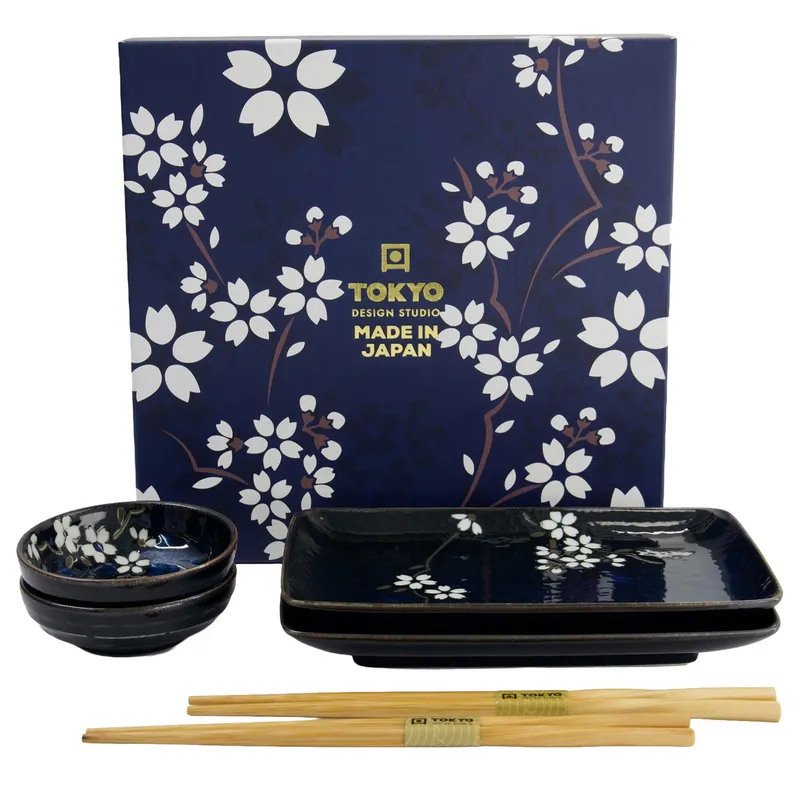 Tokyo design studio Sakura sushiset 6 delar, koboltblå