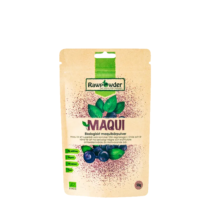 Maqui bär pulver 50g - Rawpowder
