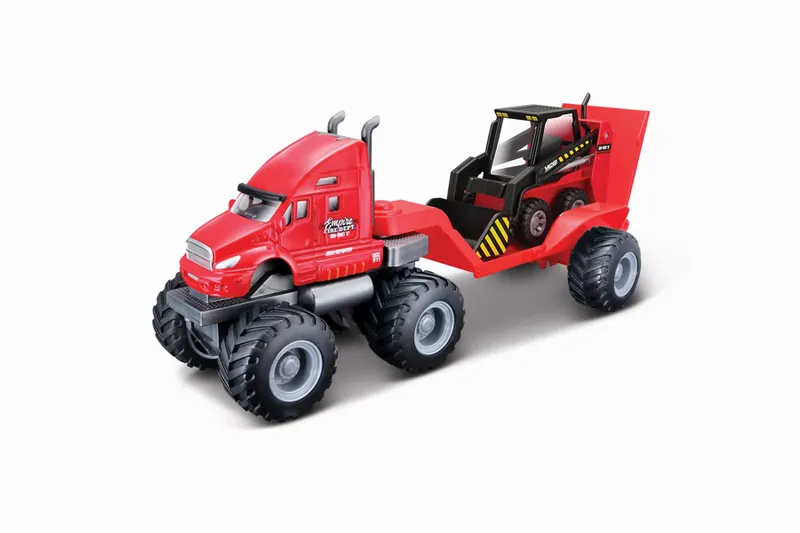 Truck med Stenarbetsmaskin - Orange