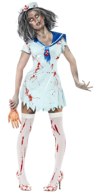 Zombie Sjömansdräkt Kvinna L