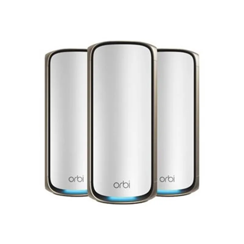 Netgear RBE973S Orbi 970 BE27000 Quad-Band WiFi 7 Mesh System 27Gbps (3-Pack) - Mesh router 802.11a/b/g/n/ac/ax/be (Wi-Fi 7)
