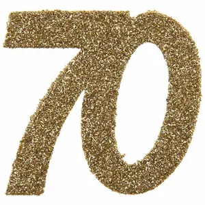 Konfetti guld 70 år, 6-pack