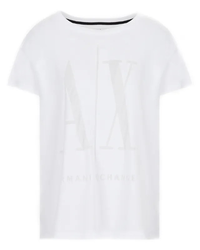 Armani Exchange Icon Period Women T-Shirt White S