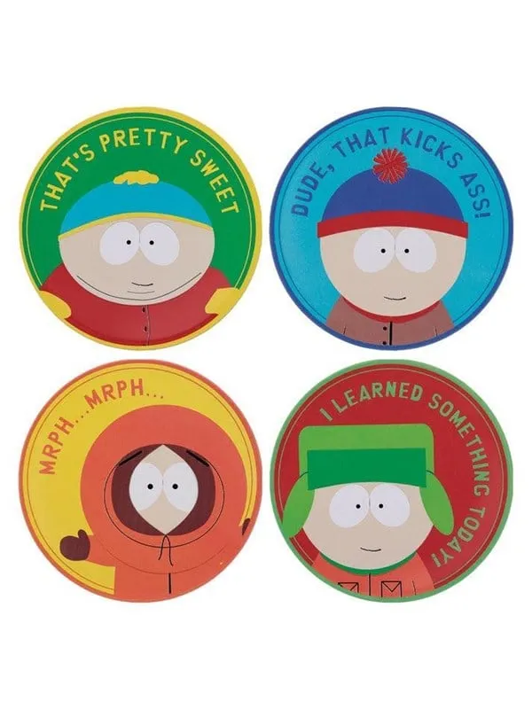 FaNaTtik - South Park - Set of 4 Printed Coasters - Kustlinje