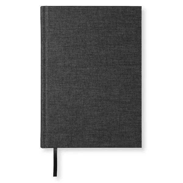 Anteckningsbok A5 Classic Linjerad Transparent Black Paperstyle
