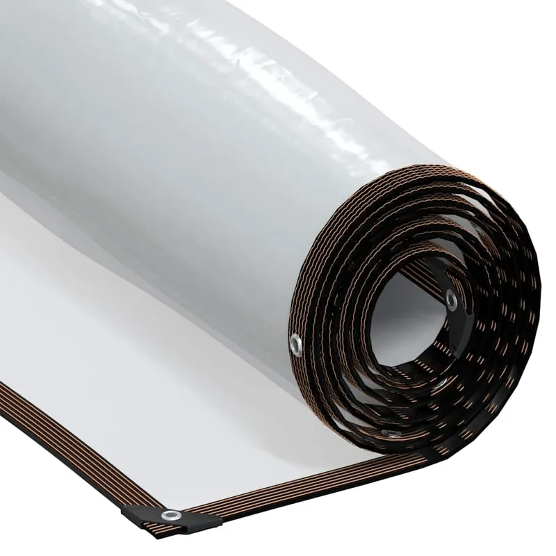 vidaXL Klar presenning med öljetter 3×6 m polyeten