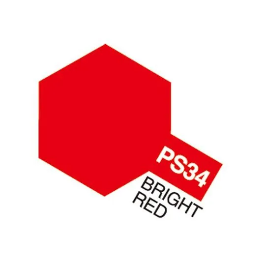 TAMIYA PS-34 Bright Red 86034 färg, farve, väri