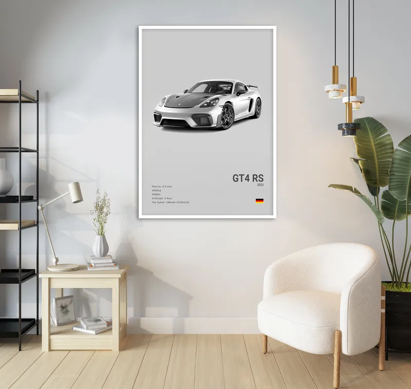 Affisch - Lyxig sportbil / GT4 RS