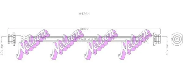 Bromsslang KAWE H4364