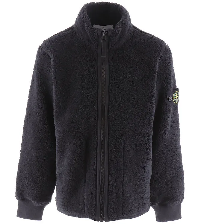 Stone Island Fleecejacka – Svart
