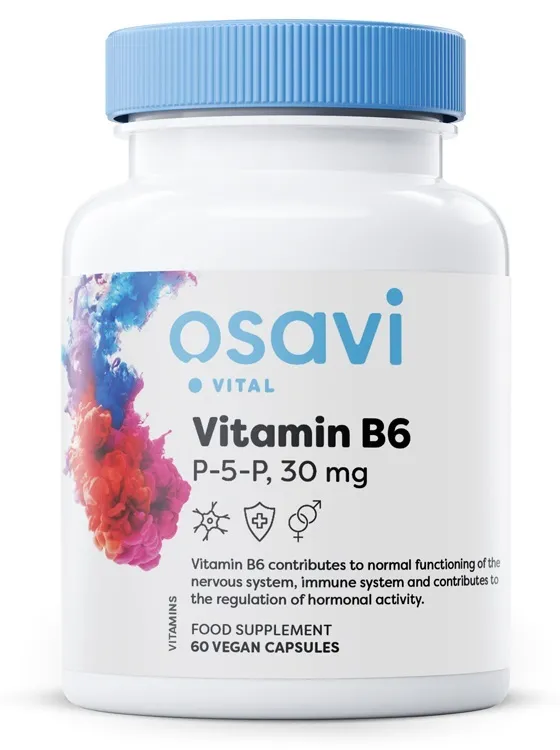 Osavi - Vitamin B6 P-5-P, 30 mg - 60 vegankapslar