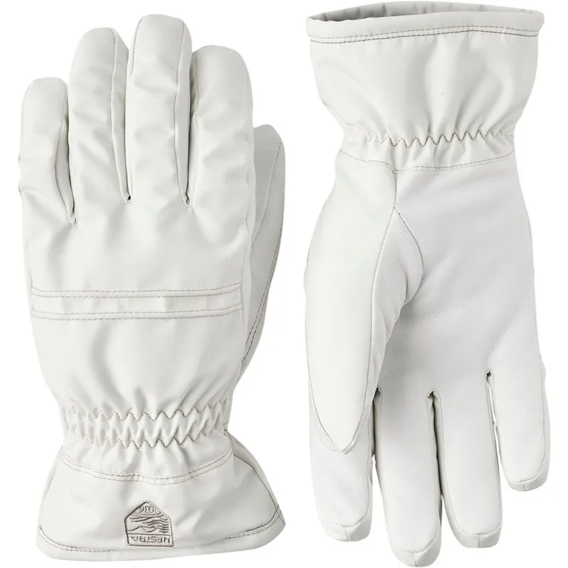 Hestra Primaloft Leather, Skidhandskar, Dam, Vit