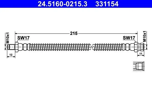 Bromsslang ATE 24.5160-0215.3