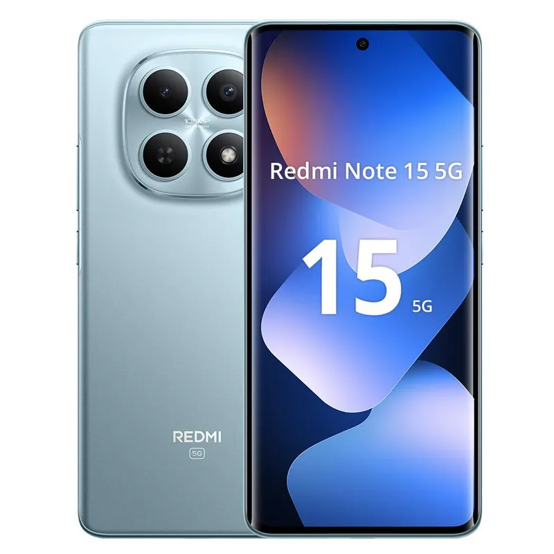 Xiaomi Redmi Note 15 5G – 5G pekskärmsmobil – dual-SIM – RAM 8 GB / Internminne 256 GB – microSD slot – OLED display – 6.77″ – 2392 x 1080 pixlar (…
