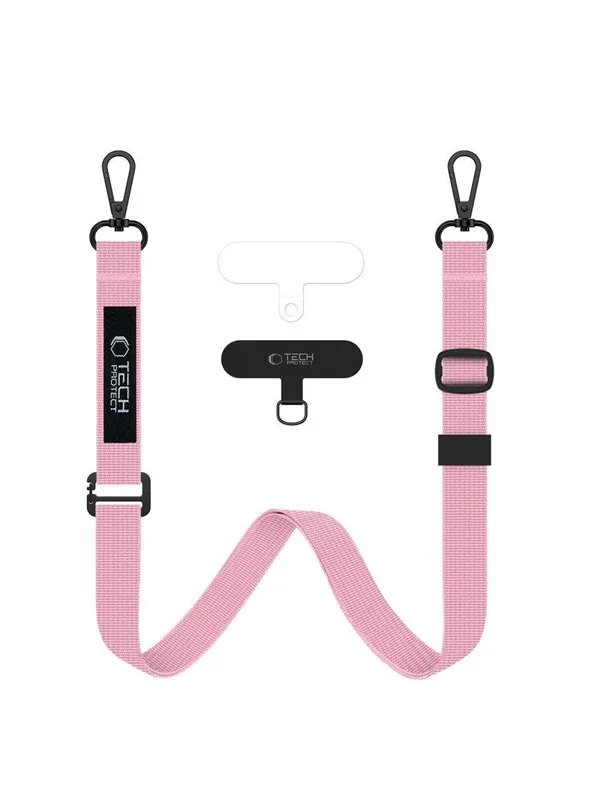 Tech-Protect TECH-PROTECT C6S rope axelremsväska baby pink