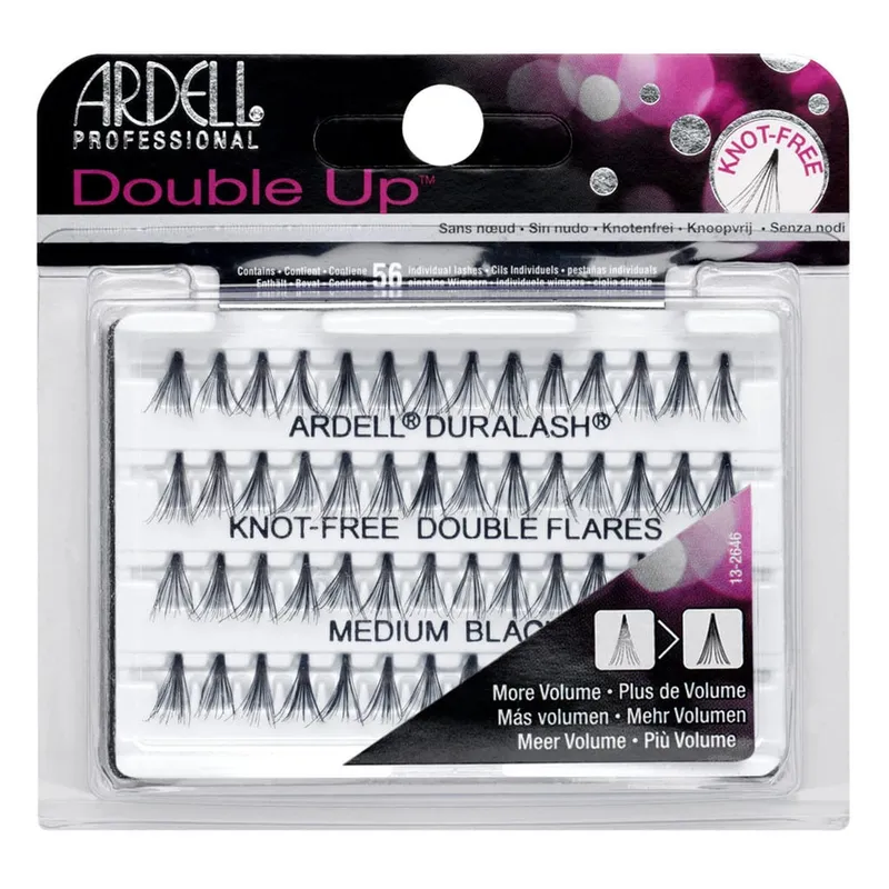 Ardell Double Up DuraLash Knotted – Medium Black